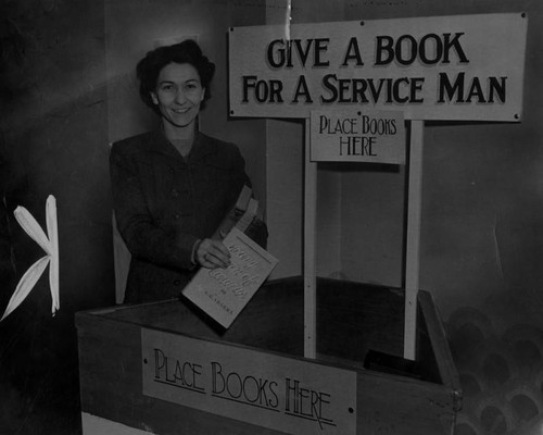 "Give a book for a service man" campaign