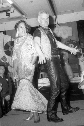 Dennis Andrews and a female impersonator