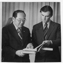 Governor Brown accepts 3 books on Japanese American History