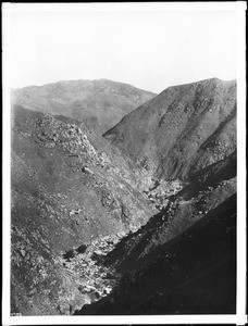 A dry wash in the mountains, ca.1900