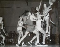 Analy High School basketball B team of 1950-51--Analy Tigers vs Tamalpais, January 19th, 1951
