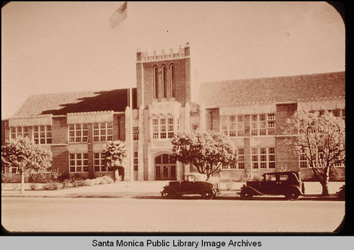Franklin School in Santa Monica, Calif. was originally built with beach sand used by contractors in the early 1930s