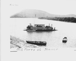 Old ferry at Jenner, located just above the outlet of Willow Creek on the Russian River