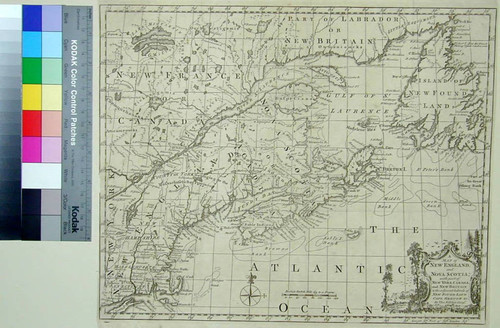 Map of New England and Nova Scotia; with part of New York, Canada, and New Britain & the adjacent Islands of New Found Land Cape Breton &c. by Tho. Kitchin Geogr