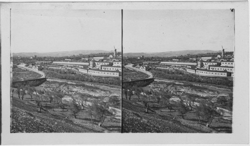 Pool of Gihon and Russian Hospice from Jerusalem, Palestine