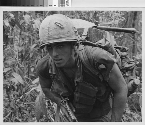 Soldier on patrol - Vietnam