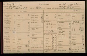 WPA household census for 866 N BUNKER HILL, Los Angeles