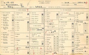 WPA household census for 2833 GAY ST, Los Angeles