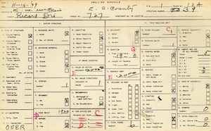 WPA household census for 727 N RECORD