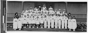 First Communion class at St. Anthony's, Kalihi, Honolulu, Hawaii, 1942