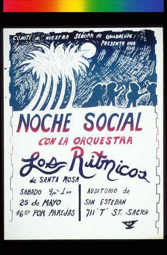Noche Social, Announcement Poster for