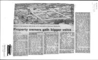 Property owners gain bigger voice