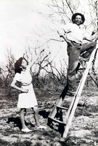 Pruning the Orchard, Visalia, Calif., ca 1943