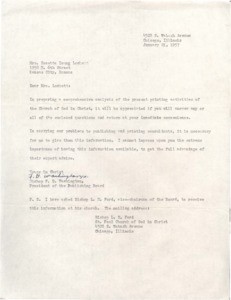 Letter, 1957 Jan. 21, to Rose Lockett
