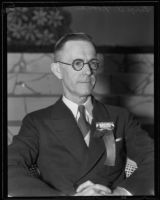 George A. Noonan, president of the Santa Monica Rotary Club, Santa Monica, 1935
