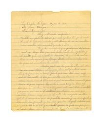 Letter from Dolores Dávalos de Venegas to Juan Venegas, December 22, 1931