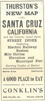 Thurston's New Map of Santa Cruz California and the Country Round About
