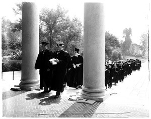 Occidental College Founders Day procession, 1958