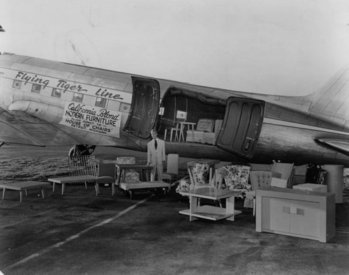 Furniture freight at Lockheed Air Terminal