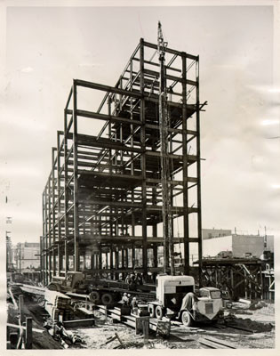 [Construction of six-story addition to Mount Zion Hospital]