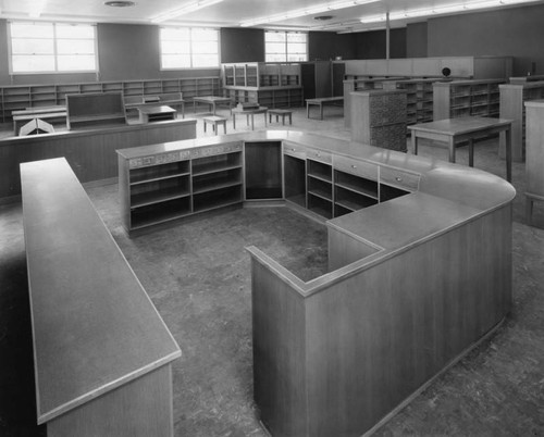 San Pedro Branch Library furniture and shelving