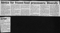 Advice for frozen-food processors: Diversify