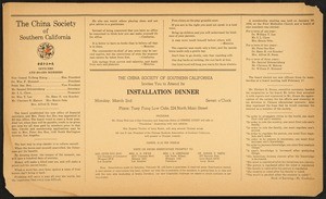 Bulletin of the China Society of Southern California, 1936