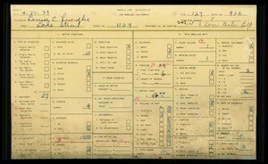 WPA household census for 1109 S LAKE STREET, Los Angeles