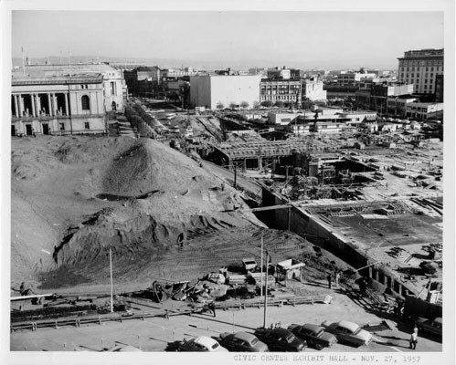 [Civic Center Exhibit Hall construction--Nov. 27, 1957]