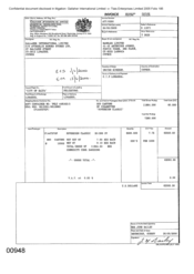[Invoice from Atteshlis Bonded Stores Ltd on behalf of Gallaher International Limited for Sovereign Classic Cigarettes]