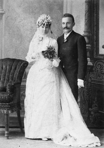 Rose and Herman Dickel, Wedding Portrait. [graphic]