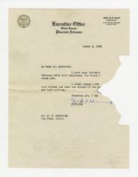 Letter from George W. P. Hunt to J. O. McIntosh