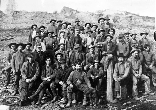 Quartz Hill Mine work crew