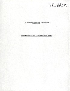 Reviews / summaries of complaints & personnel files (1987-1990), 1991-05-24