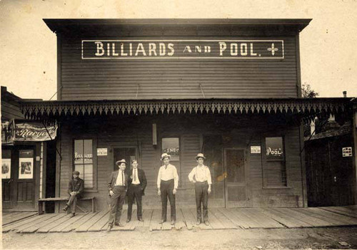 First pool hall in San Fernando, ca. 1910-1920