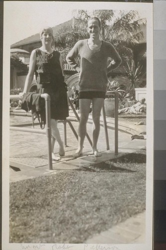 [Man and woman in bathing suits]