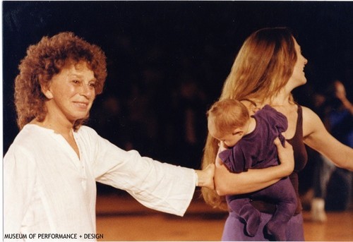 Anna Halprin and a younger woman who is holding a baby