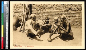 Old men and boys, India, ca.1920-1940
