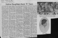 Native Daughters mark 91 years