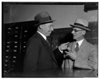 George F. Baldwin and Inspector Jack Palmer, lost watch