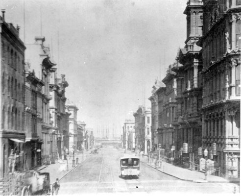 California street looking east. 1890