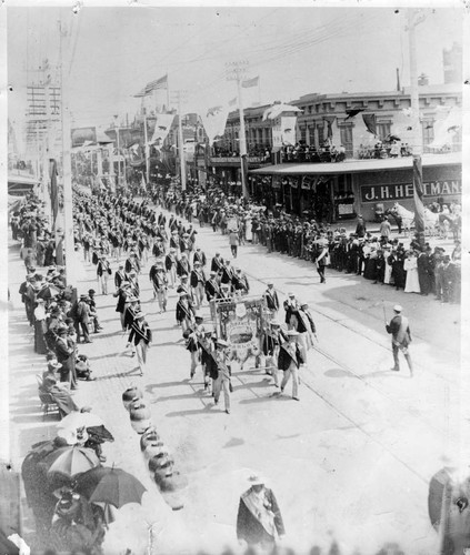 Native Sons of the Golden West Parade on J Street