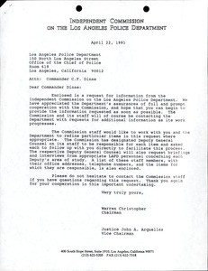 Police Commission correspondence, v.1, pt.2 (2 of 2), 1991-04