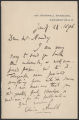 Edwain Arnold letter to Alfred Nundy, 1896 January 21
