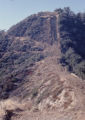 Bulldozer tracks on mountain