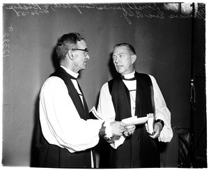 Bishop Bloy dedication services, 1958