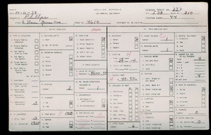 WPA household census for 4610 S VAN NESS AVE, Los Angeles County
