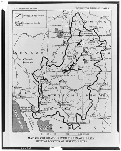 Colorado River - Map of Colorado River Drainage Basin