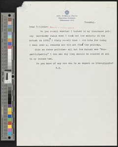 Hamlin Garland, letter, 1937-02-16, to A. Gaylord Beaman