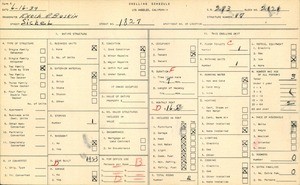 WPA household census for 1827 SICHEL, Los Angeles